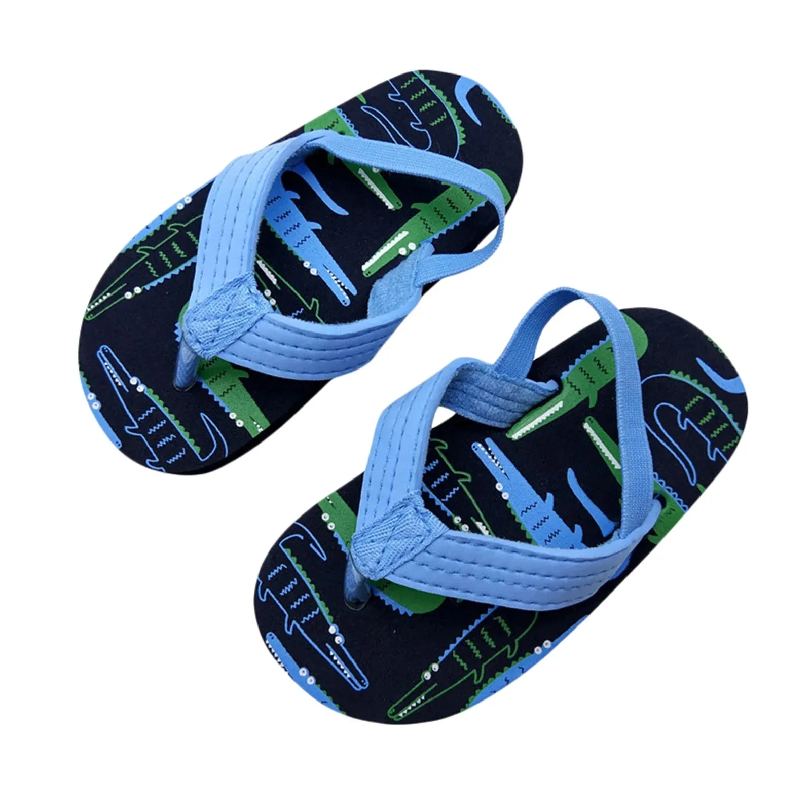 Baby Boy Flip Flops Little Sandals with Back Strap