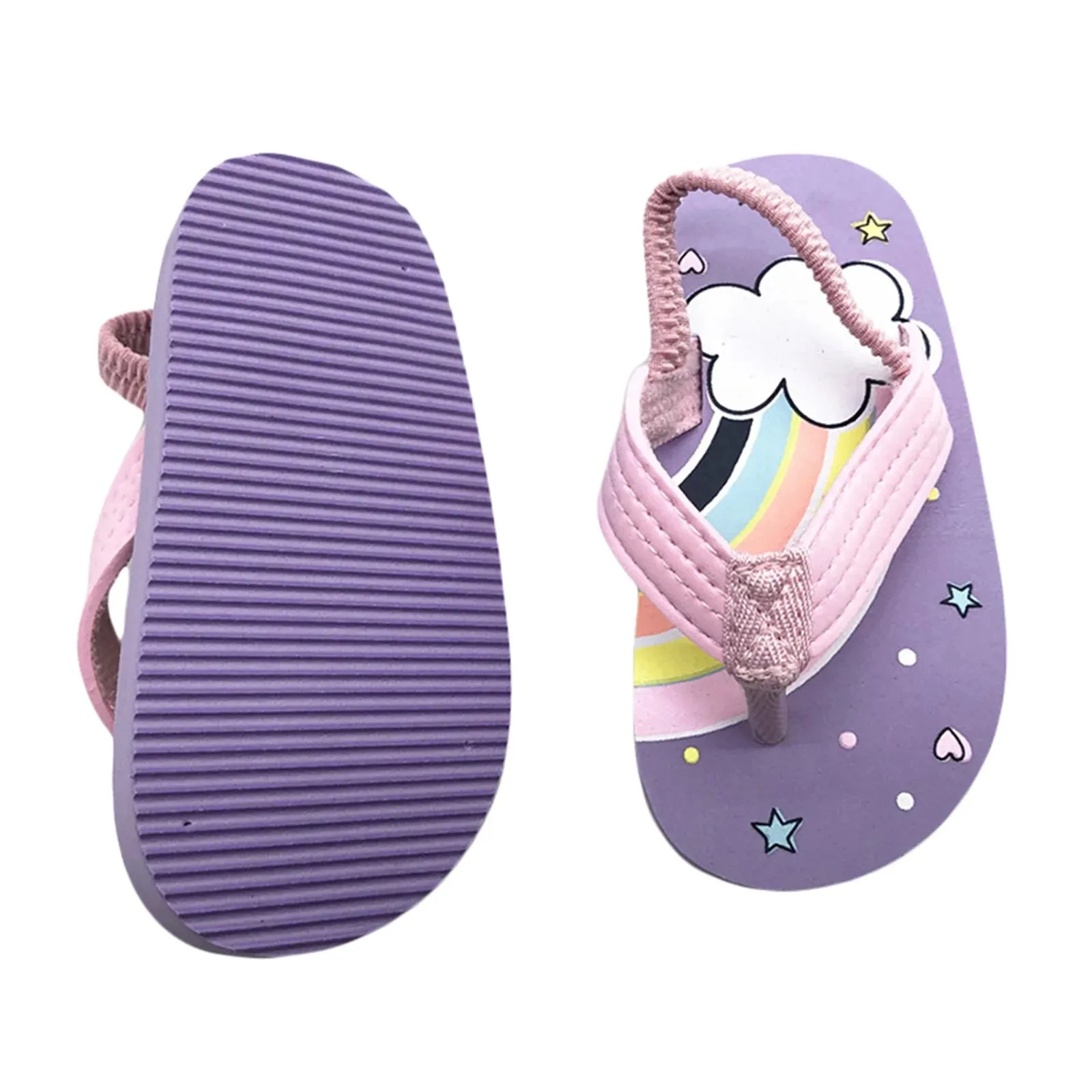 Baby Boy Flip Flops Little Sandals with Back Strap
