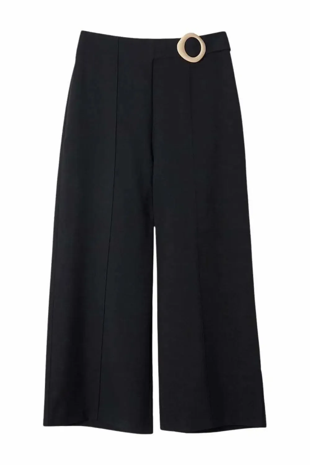 Buckle Wide Leg Culottes