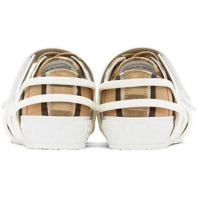 Burberry Beige Vintage Check Sneakers