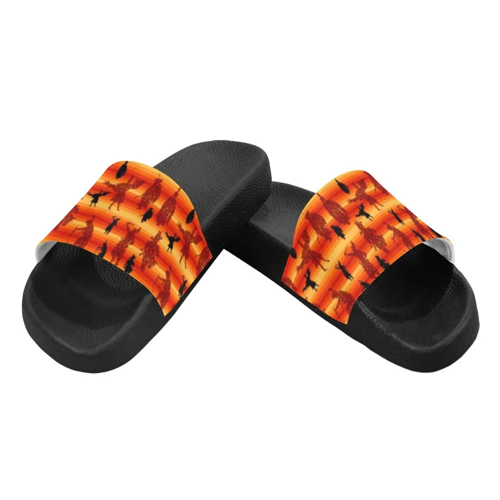 Dancers Brown Women's Slide Sandals