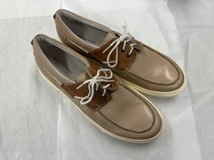DANIELA FARGION Brown/Tan Leather Slip On Shoes - 11