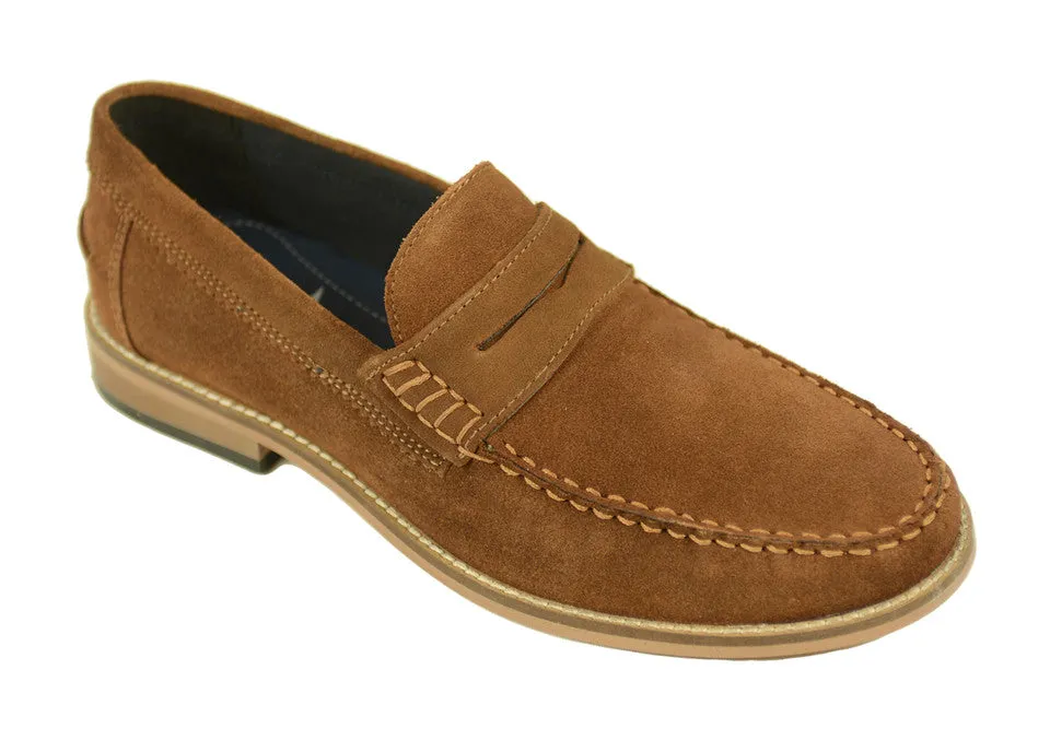 Front Suede Slip On - Jones-Tan