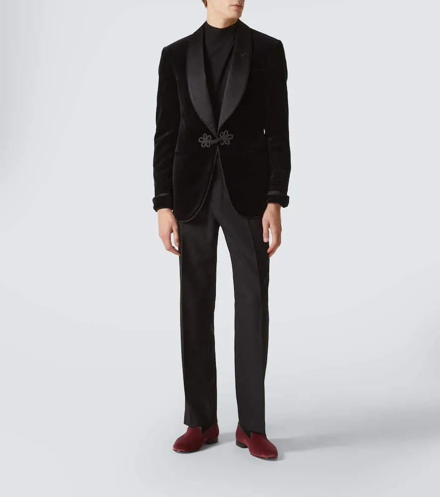 George Cleverley Albert velvet loafers