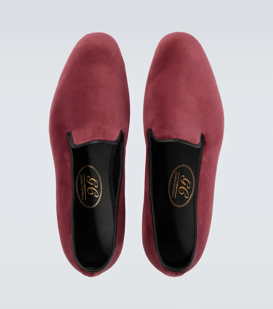 George Cleverley Albert velvet loafers