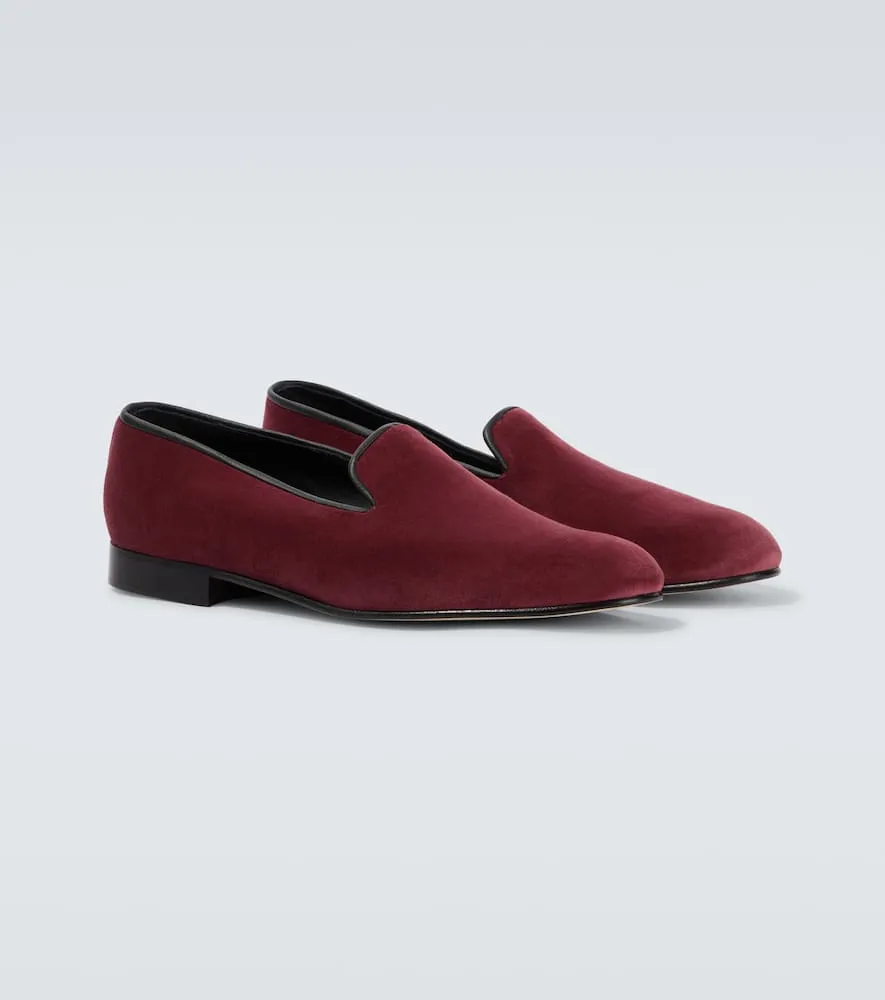 George Cleverley Albert velvet loafers