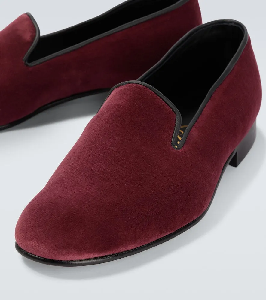 George Cleverley Albert velvet loafers