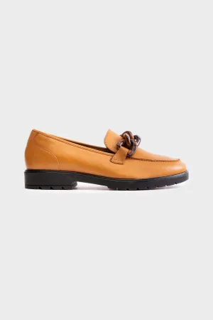 Mustard Leather Loafers