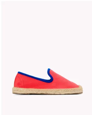 The Smoking Slipper - Contrast Piping - Red / Blue - Kids'